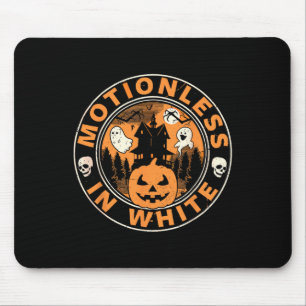 Halloween Pumpkin Scary Funny Motionlesses In Whit Mouse Pad