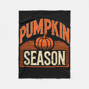 Halloween Pumpkin Season Fall Vibes Thanksgiving M Fleece Blanket