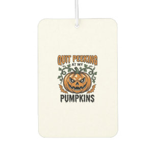 Halloween Pumpkin Shirt Vintage Engraving Joke_1 Car Air Freshener