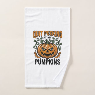 Halloween Pumpkin Shirt Vintage Engraving Joke_1 Hand Towel