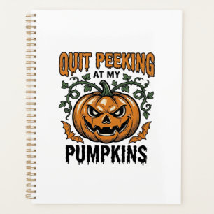 Halloween Pumpkin Shirt Vintage Engraving Joke_1 Planner