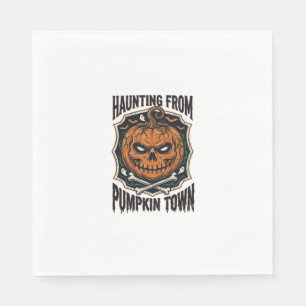 Halloween Pumpkin Shirt Vintage Jack O Lantern Tow Napkin