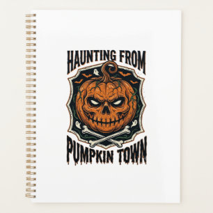 Halloween Pumpkin Shirt Vintage Jack O Lantern Tow Planner