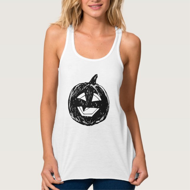 Halloween pumpkin singlet (Front)