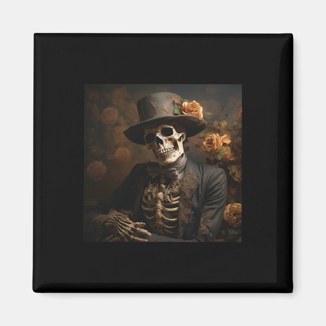 Halloween Pumpkin Skeleton Ghosts Spooktacular Sty Magnet (Front)