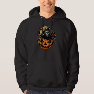 Halloween/pumpkin/skull/Fall Hoodie