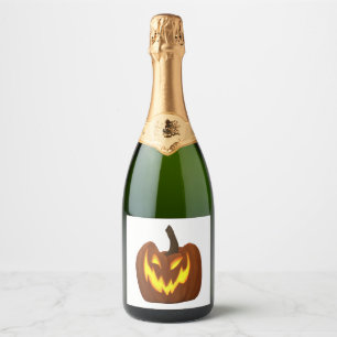 halloween pumpkin                    sparkling wine label