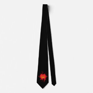 Halloween Pumpkin Splatter Tie