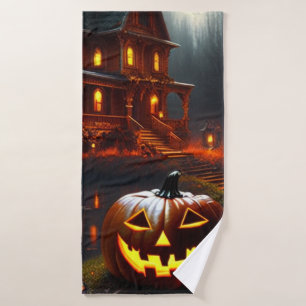 Halloween/pumpkin/spooky/fall  bath towel