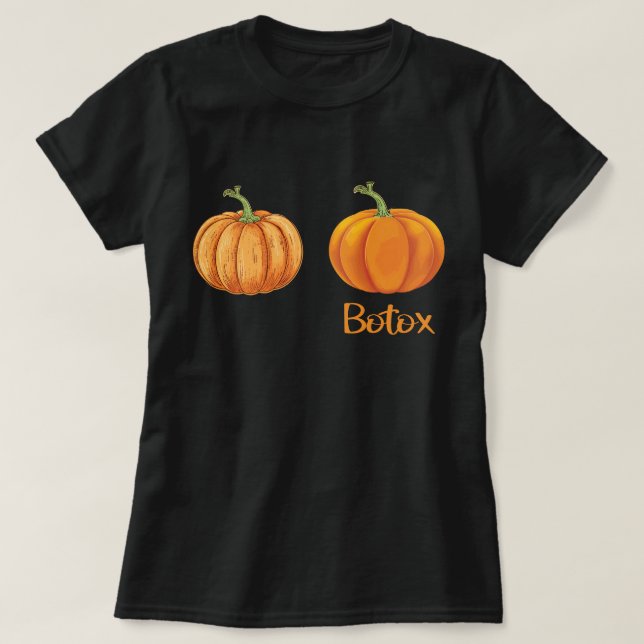Halloween Pumpkin Spooky Funny Botox Dealer T-Shirt (Design Front)
