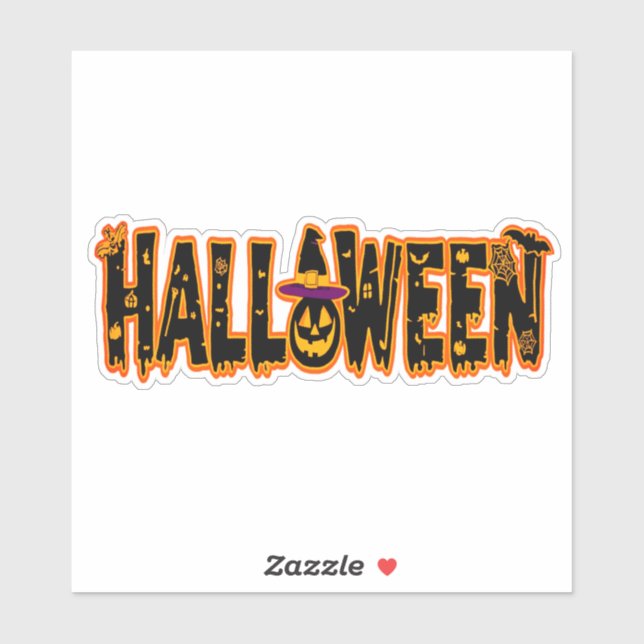 Halloween Pumpkin Sticker (Sheet)