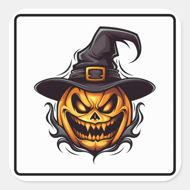 Halloween Pumpkin Stickers (Front)