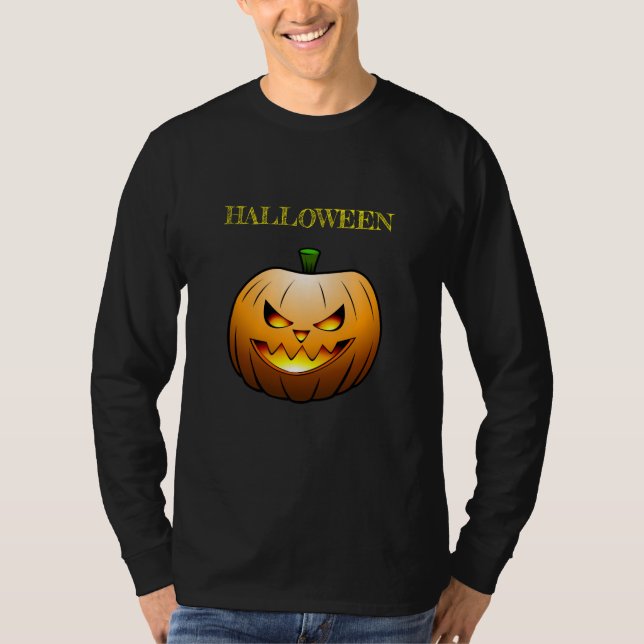 Halloween Pumpkin Sweatshirt T-Shirt (Front)