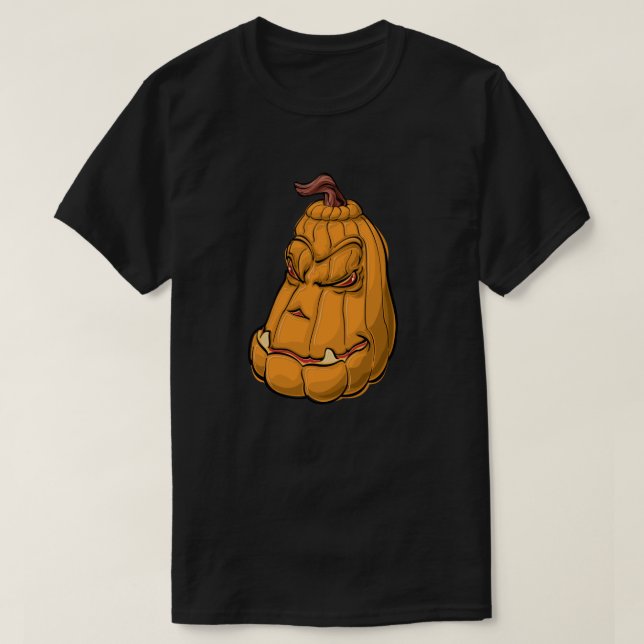 Halloween Pumpkin T-Shirt (Design Front)