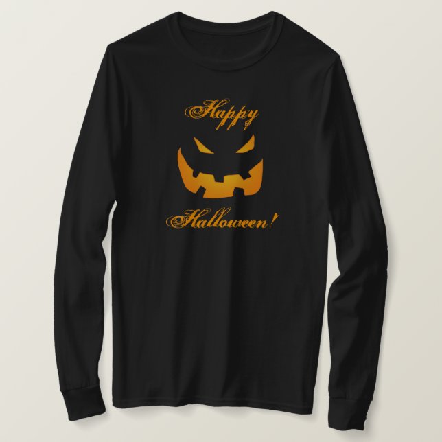 Halloween Pumpkin T-Shirt (Design Front)