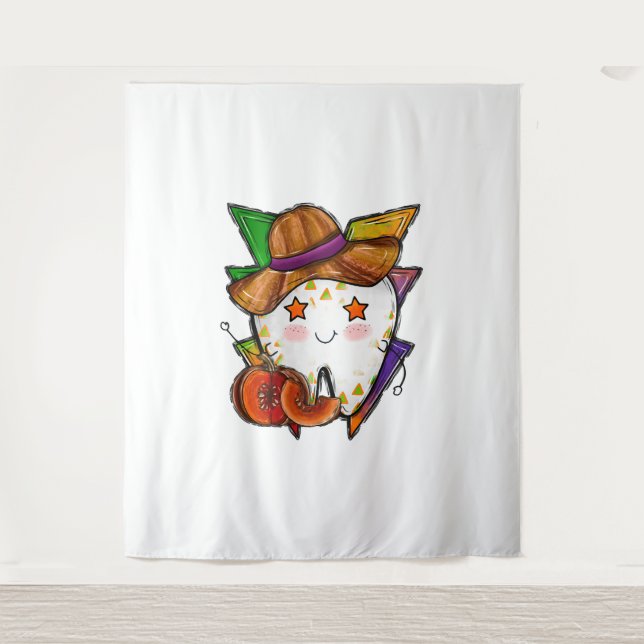 Halloween pumpkin                     tapestry (Front)