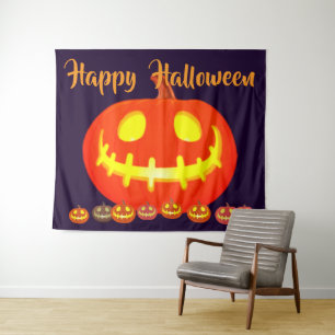HALLOWEEN PUMPKIN TAPESTRY