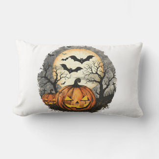 Halloween Pumpkin Throw Pillow – Spooky Decor