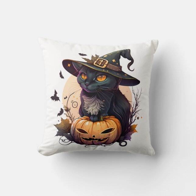 Halloween Pumpkin Throw Pillows (Front)