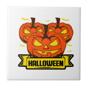 Halloween Pumpkin Tile