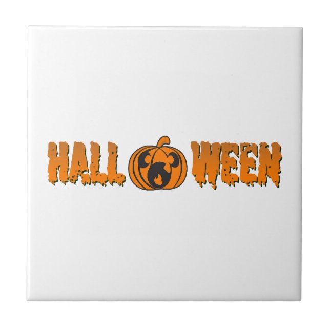 Halloween Pumpkin                         Tile (Front)