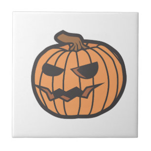 Halloween pumpkin tile