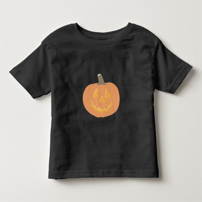 Halloween Pumpkin Toddler T-Shirt (Front)
