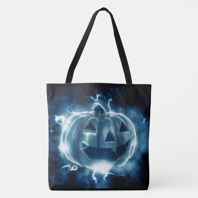 Halloween Pumpkin Tote Bag (Front)