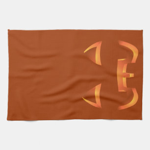 Halloween Pumpkin Towel Jack-O-Lantern Tea Towels