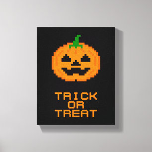 HALLOWEEN PUMPKIN - TRICK OR TREAT CANVAS PRINT