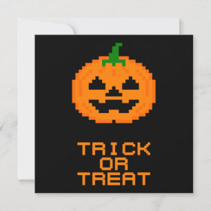 HALLOWEEN PUMPKIN - TRICK OR TREAT CARD