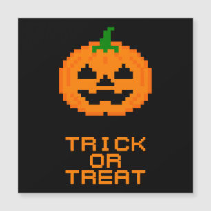 HALLOWEEN PUMPKIN - TRICK OR TREAT Magnetic Card
