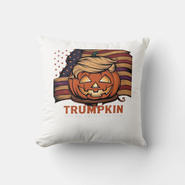 Halloween, Pumpkin Trumpkin, Make Halloween Great  Cushion (Front)