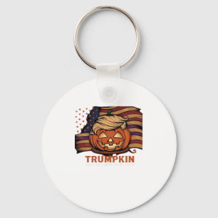 Halloween, Pumpkin Trumpkin, Make Halloween Great Key Ring