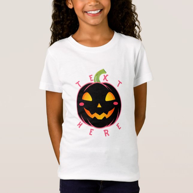 Halloween Pumpkin Vibes design T-Shirt (Front)