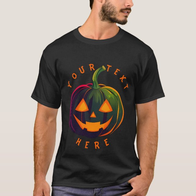 Halloween Pumpkin Vibes design T-Shirt (Front)
