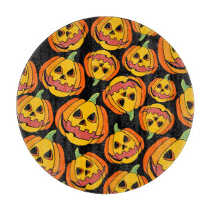Halloween Pumpkin: Vintage Autumn Symbol Cutting Board