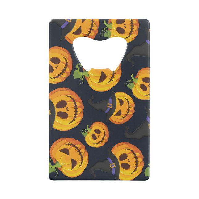 Halloween Pumpkin: Vintage Witch Pattern (Front)