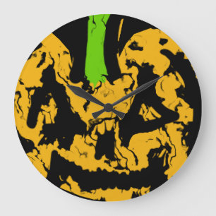 Halloween Pumpkin Wall Clock