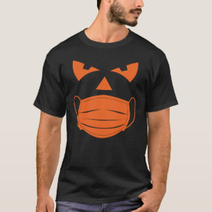 Halloween Pumpkin Wearing Face mask 3417png3417 T-Shirt