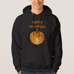 Halloween Pumpkin Wearing Face Mask Funny Jack O L Hoodie