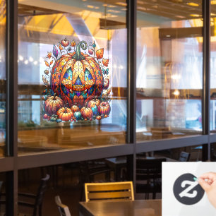 Halloween Pumpkin Window Cling