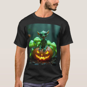 Halloween pumpkin with alien T-Shirt