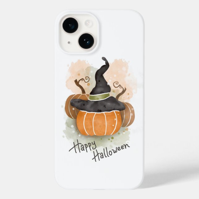 Halloween Pumpkin with Witch Hat  Case-Mate iPhone Case (Back)