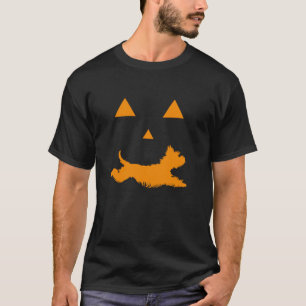 Halloween Pumpkin Yorkie Jack o Lantern T Shirt Co