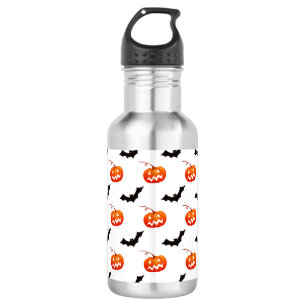 Halloween Pumpkins and Bats, Trick or Treat, Boo 532 Ml Water Bottle