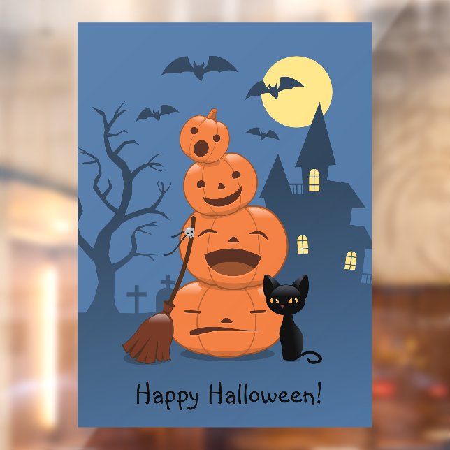 Halloween Pumpkins and Black Cat (Sheet 2)