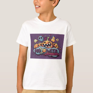 Halloween Pumpkins and Ghosts Trick or Treat T-Shirt