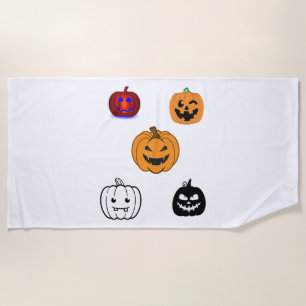 Halloween Pumpkins    Beach Towel