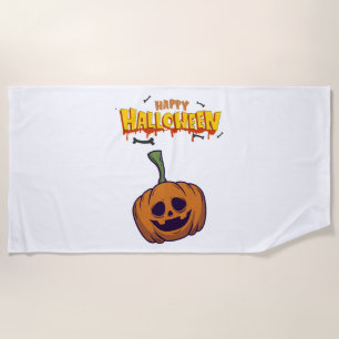 Halloween Pumpkins  Beach Towel